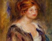 皮埃尔 奥古斯特 雷诺阿 : Head of a Blond Woman